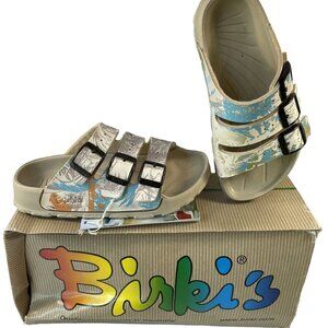 Birkenstocks Birkis Sansibar Slides Sandals Slip On Shoes 31 Tan Tropical US 13